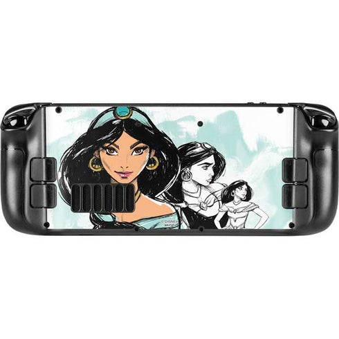Disney Princess Jasmine Sketch Steam Deck Handheld Gaming Computer Skin